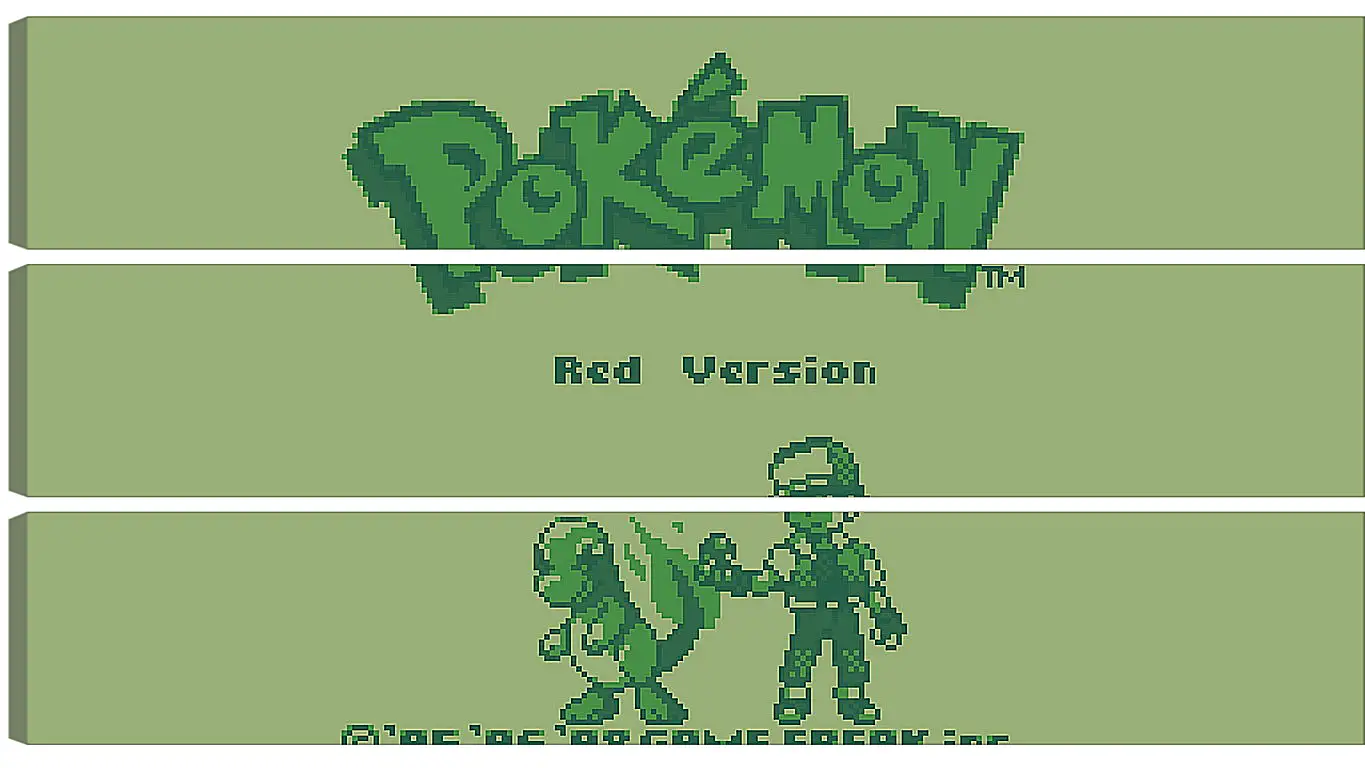 Модульная картина - Pokemon Red Version
