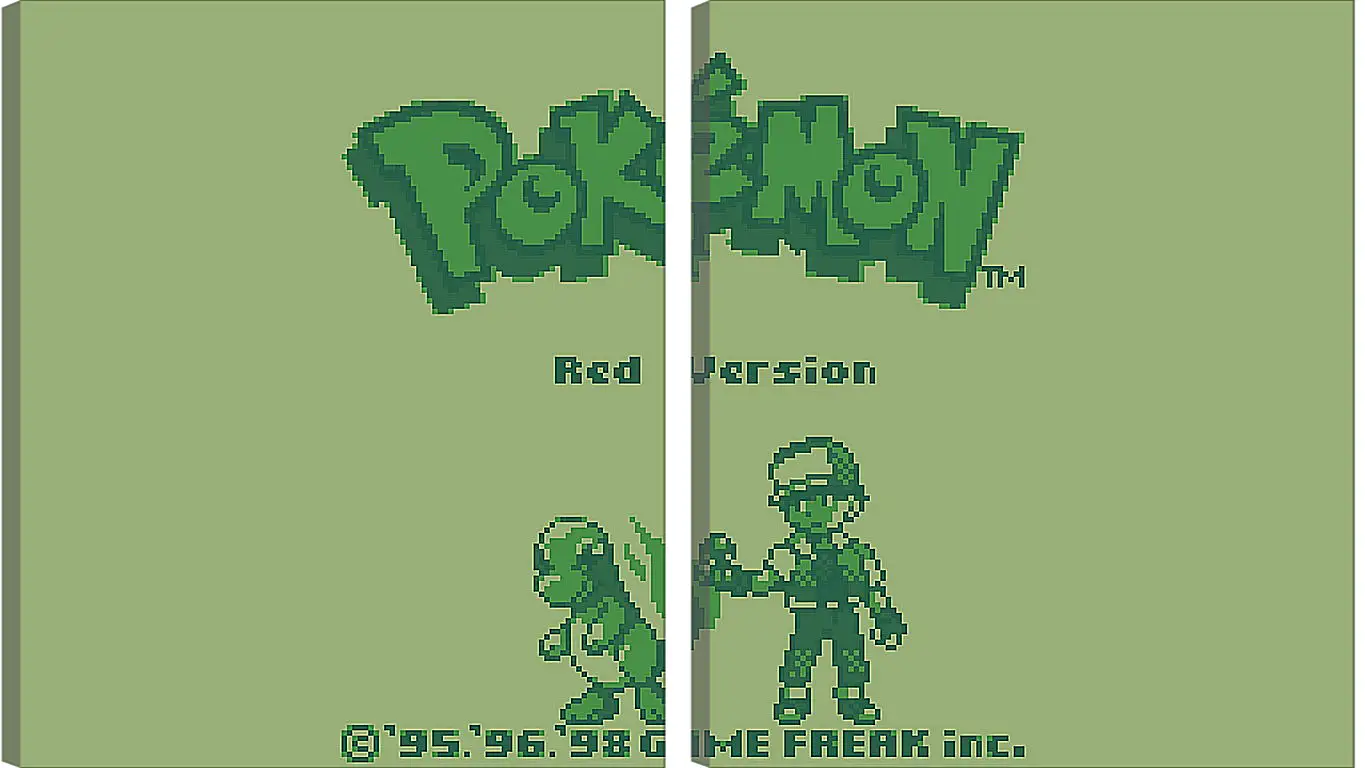 Модульная картина - Pokemon Red Version
