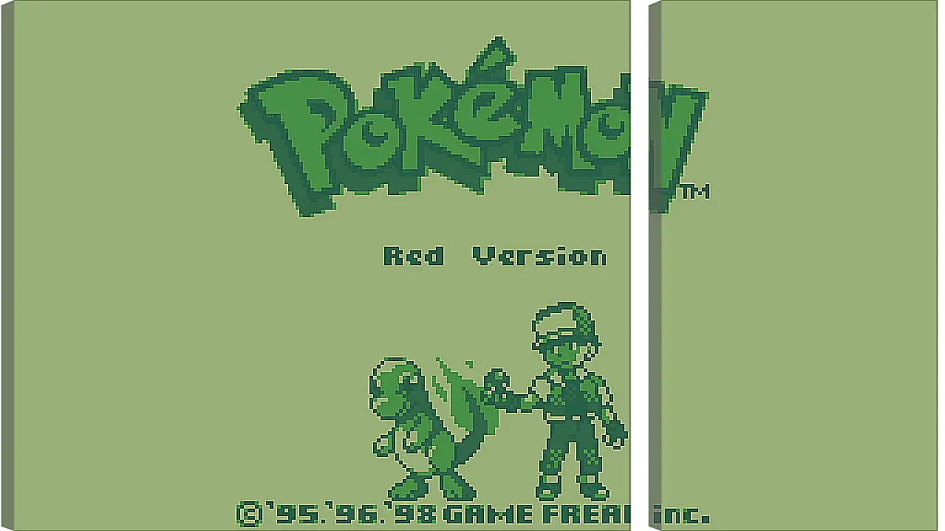 Модульная картина - Pokemon Red Version
