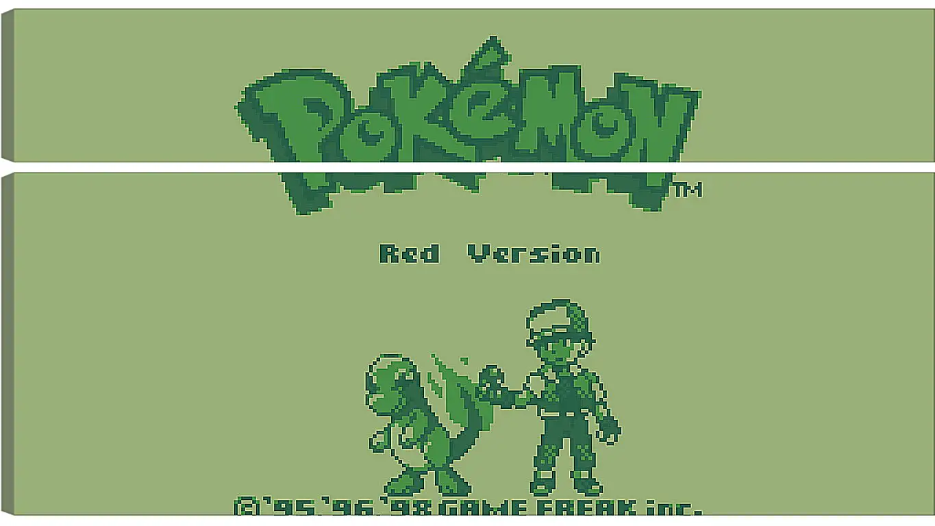 Модульная картина - Pokemon Red Version
