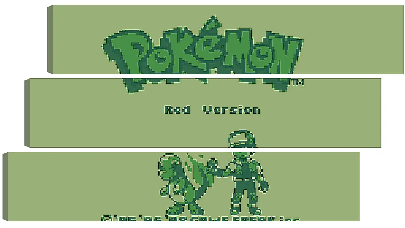 Модульная картина - Pokemon Red Version
