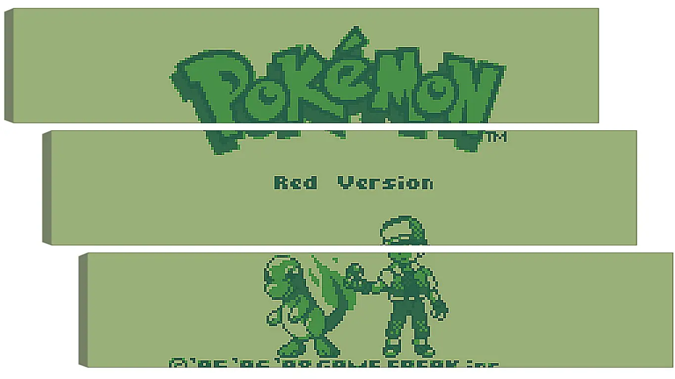 Модульная картина - Pokemon Red Version
