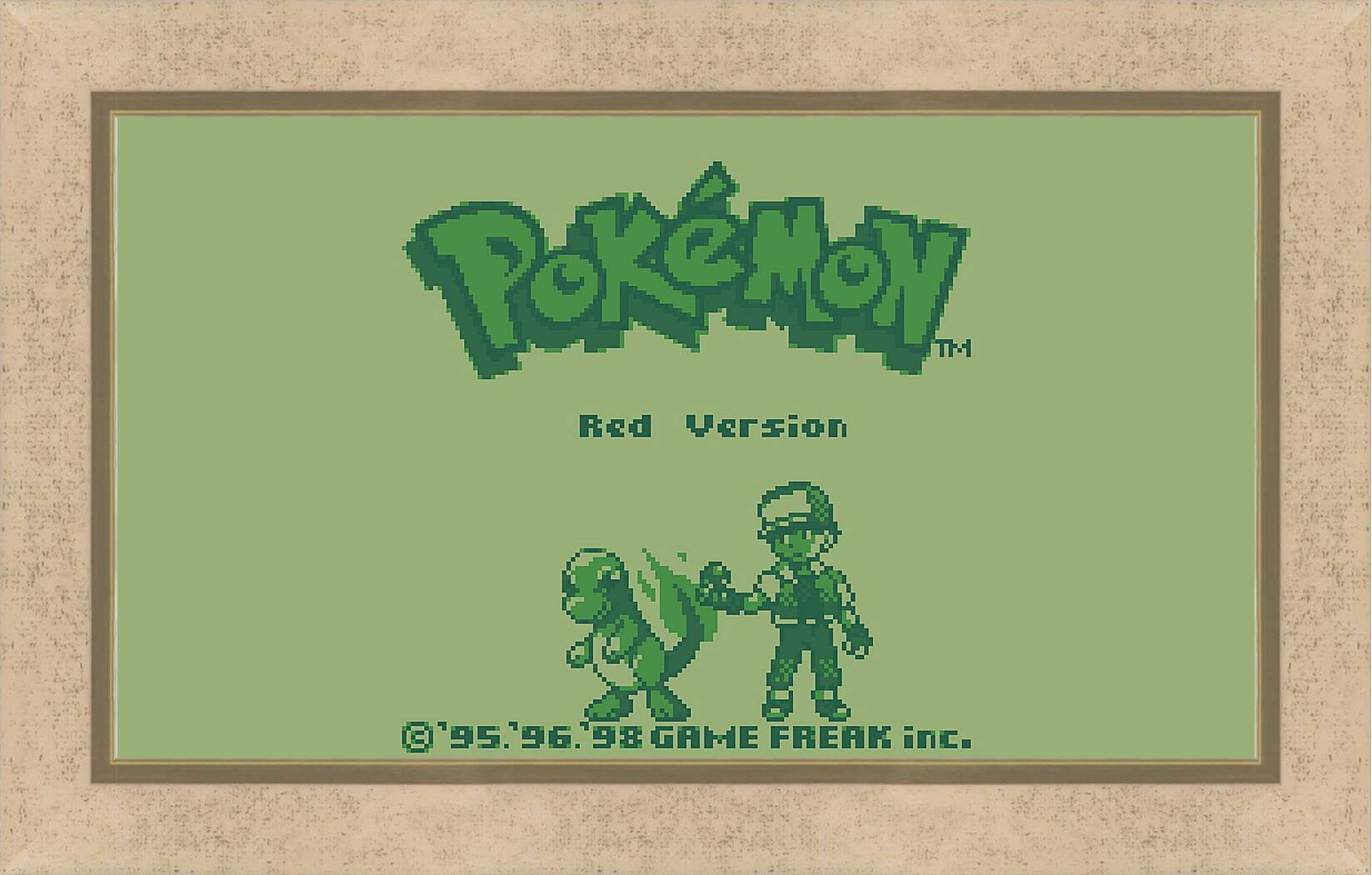 Картина в раме - Pokemon Red Version
