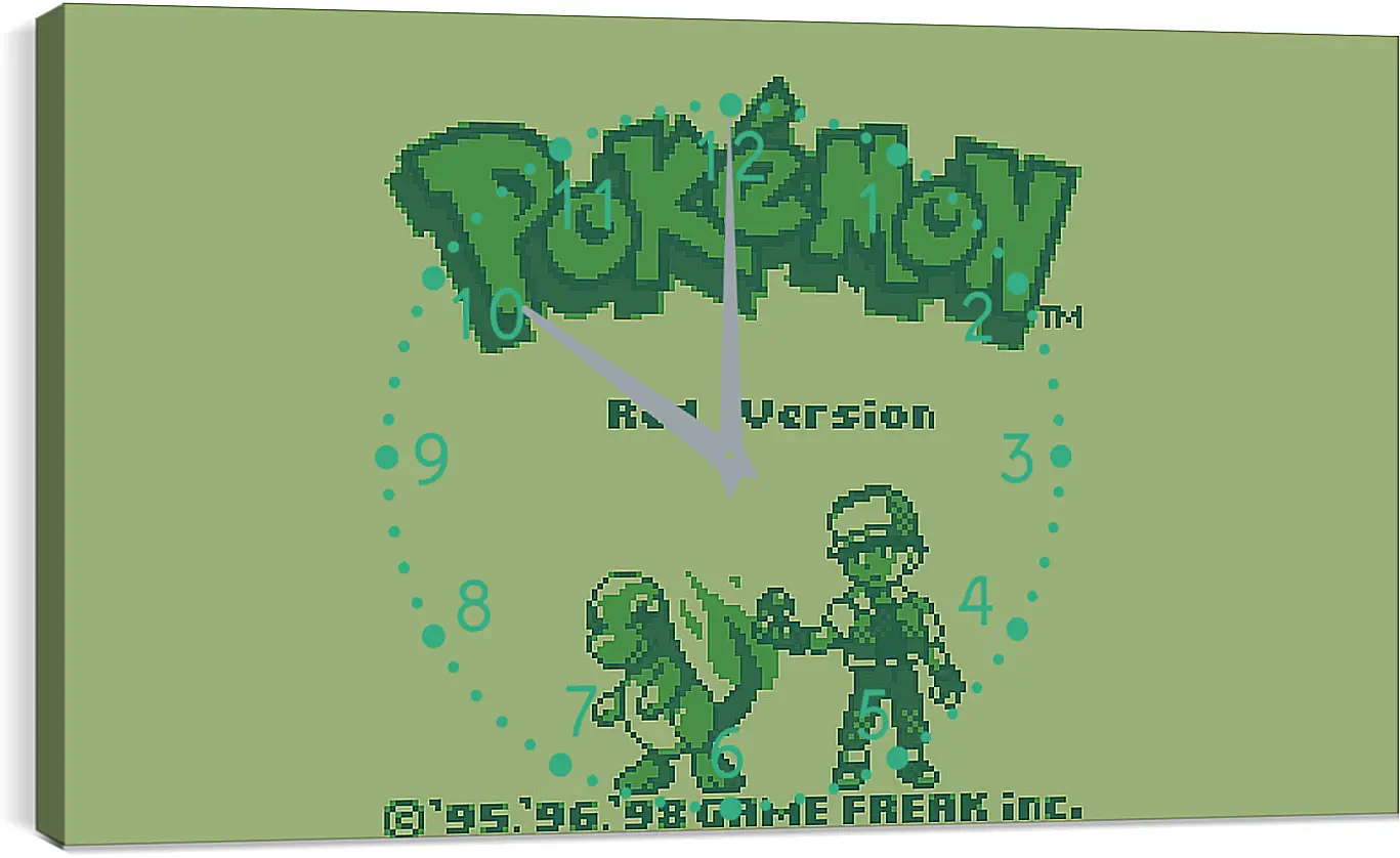 Часы картина - Pokemon Red Version
