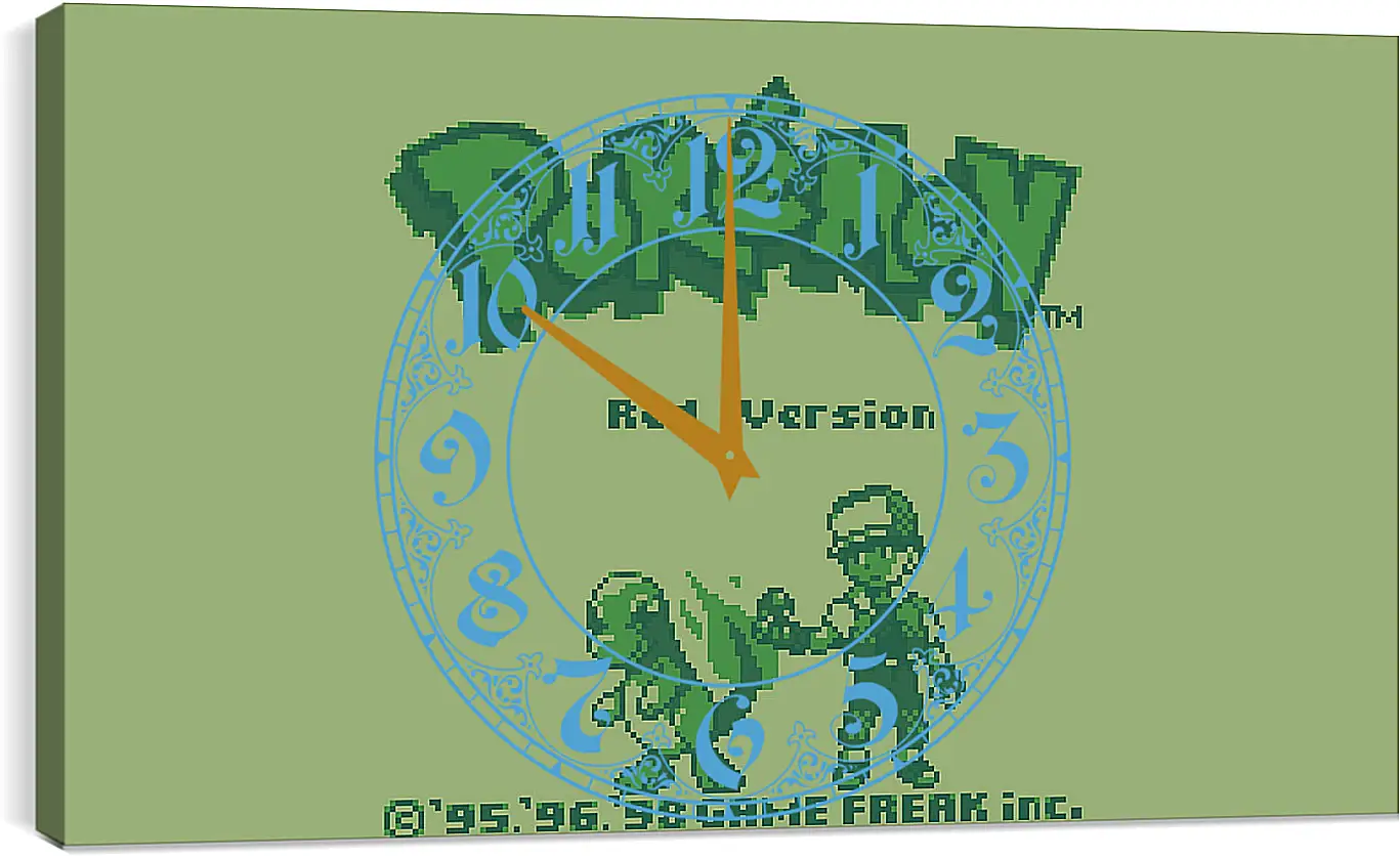 Часы картина - Pokemon Red Version
