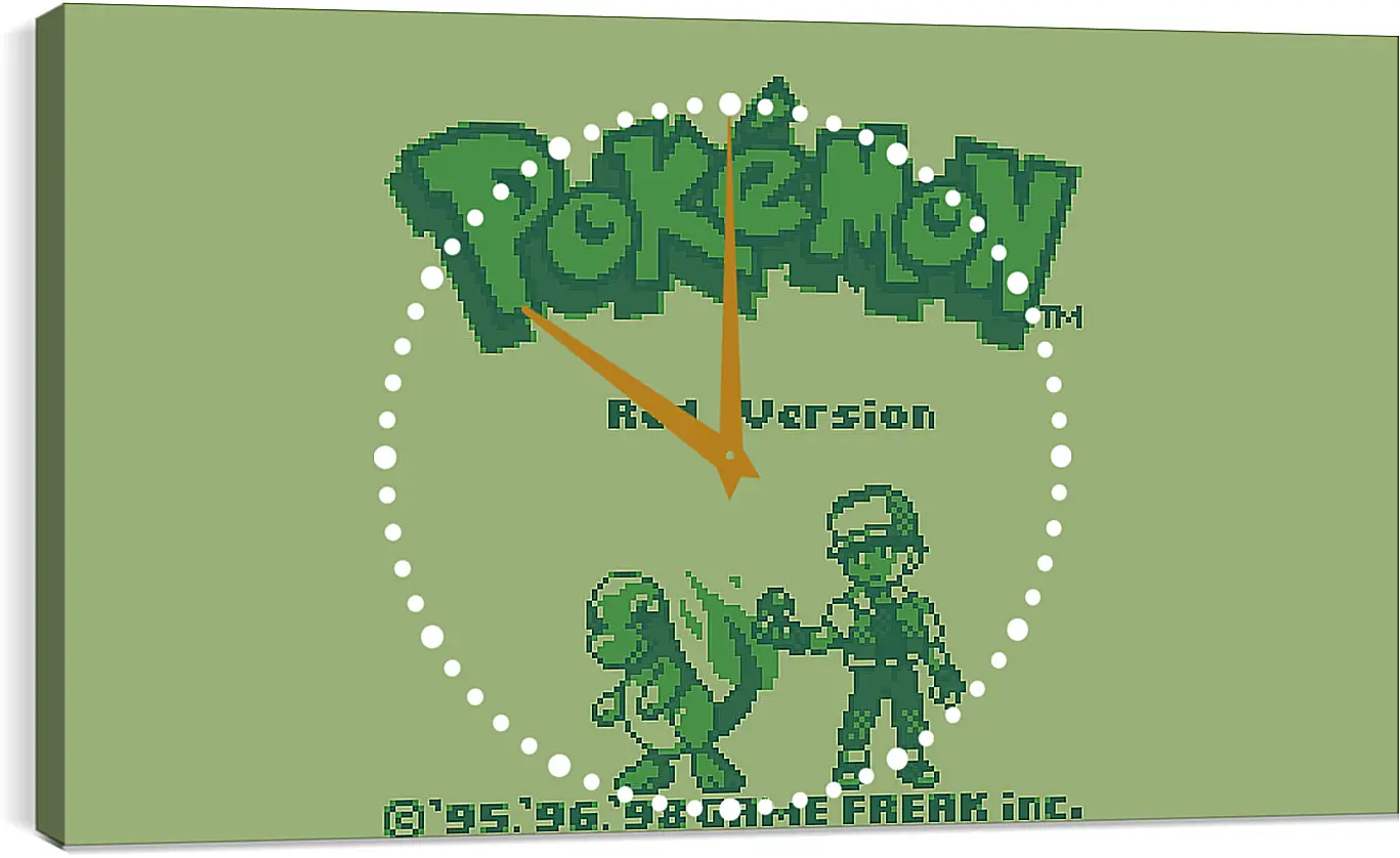 Часы картина - Pokemon Red Version
