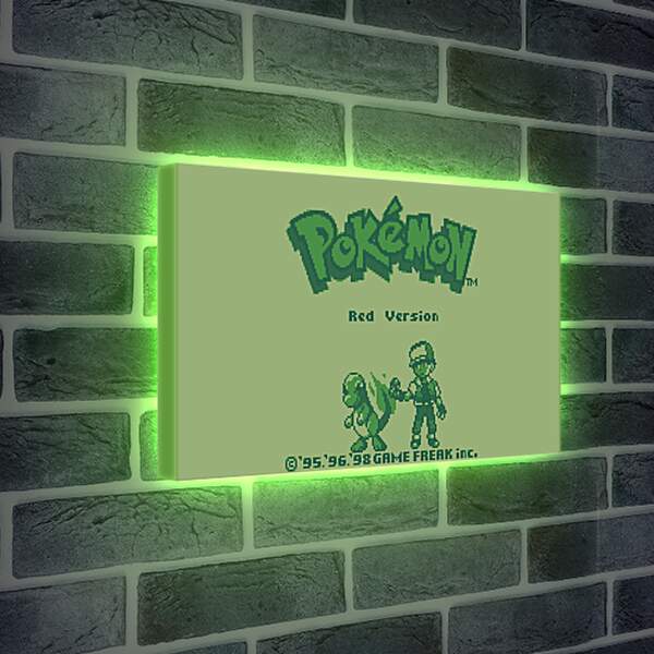 Лайтбокс световая панель - Pokemon Red Version
