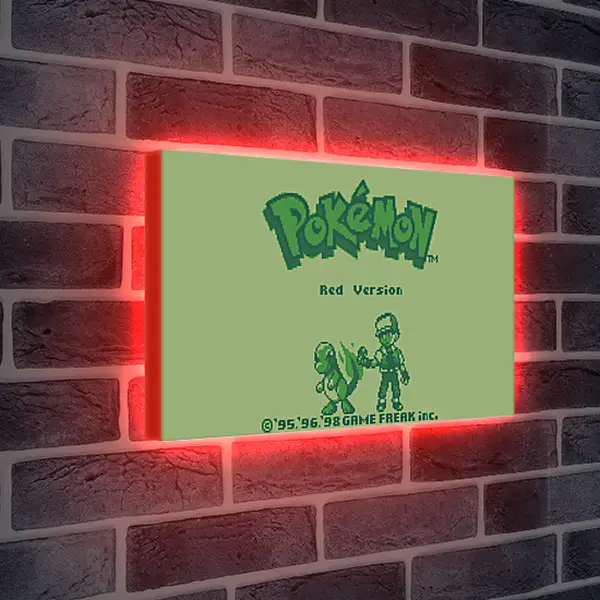 Лайтбокс световая панель - Pokemon Red Version
