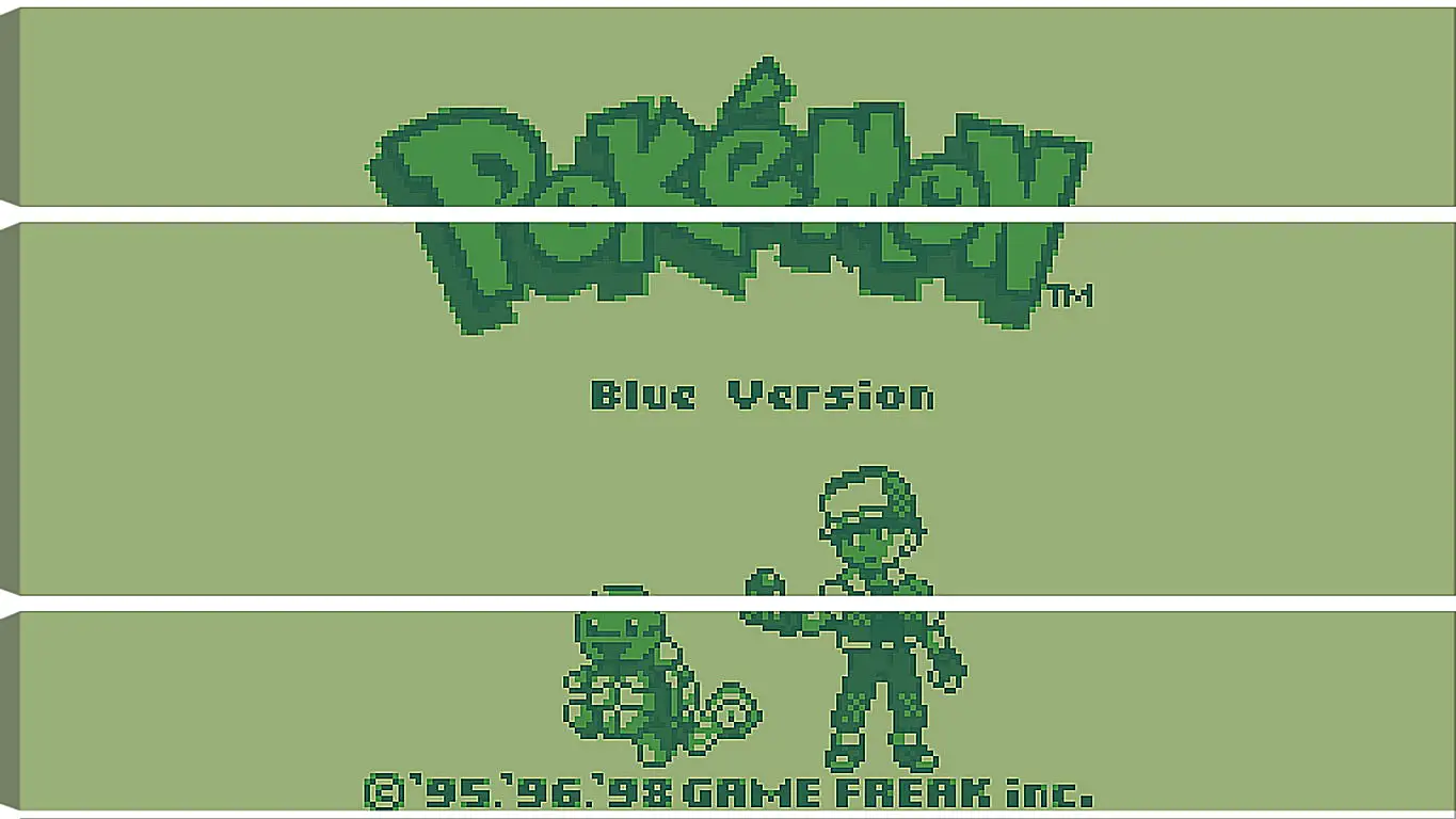 Модульная картина - Pokemon Blue Version
