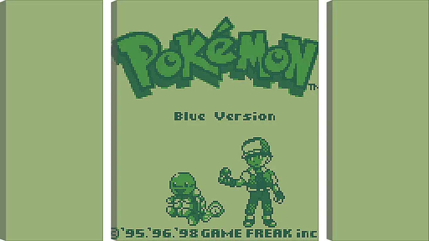 Модульная картина - Pokemon Blue Version
