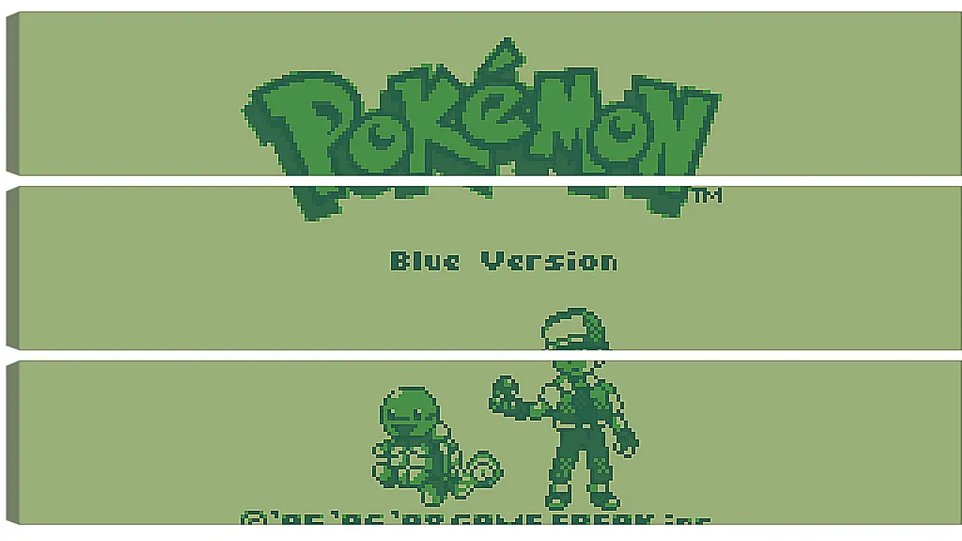 Модульная картина - Pokemon Blue Version
