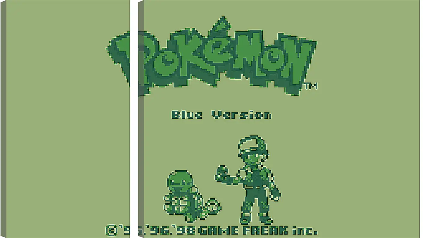 Модульная картина - Pokemon Blue Version
