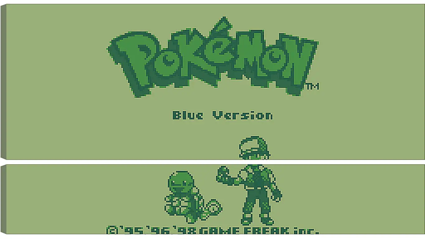 Модульная картина - Pokemon Blue Version
