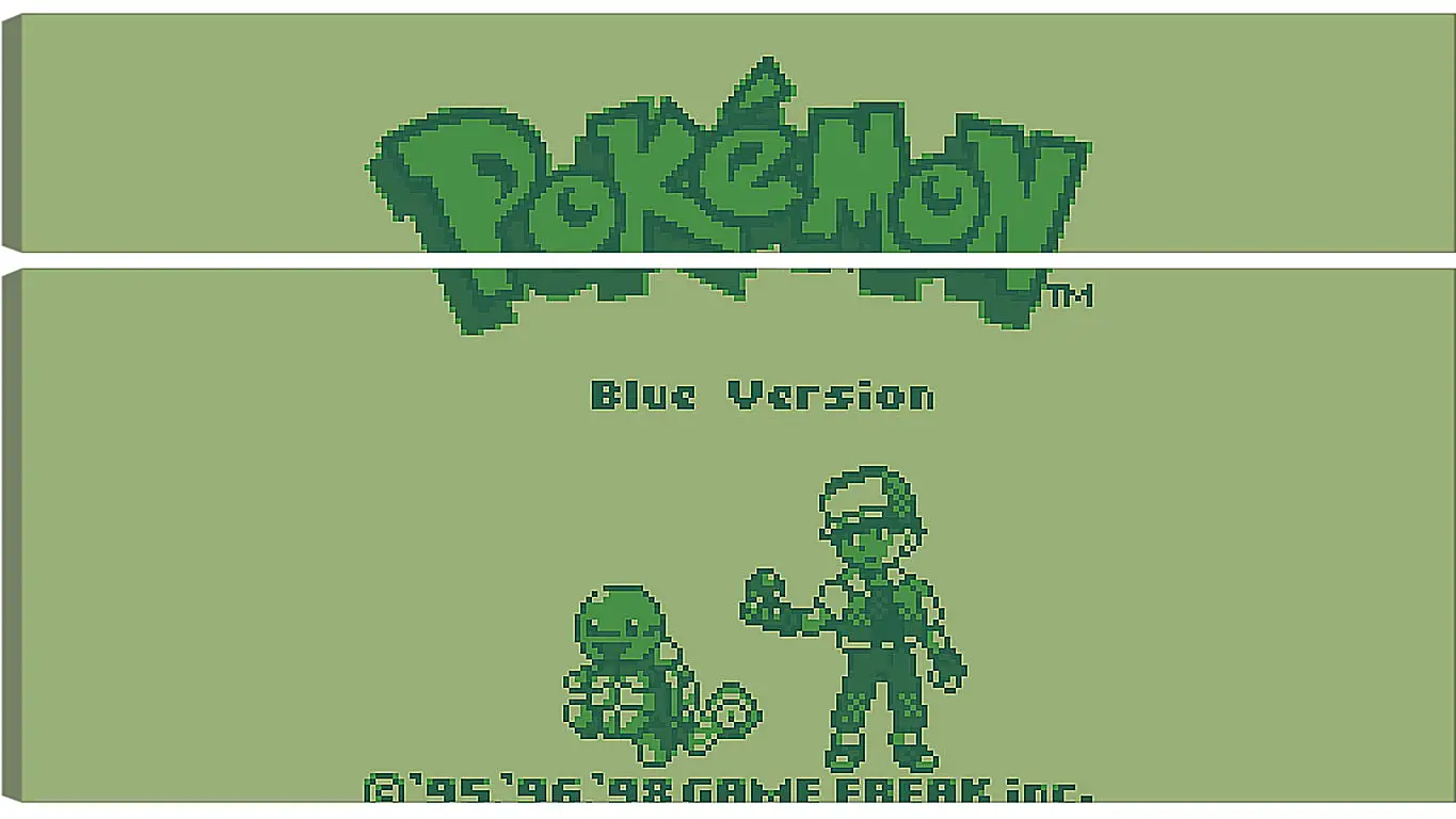 Модульная картина - Pokemon Blue Version
