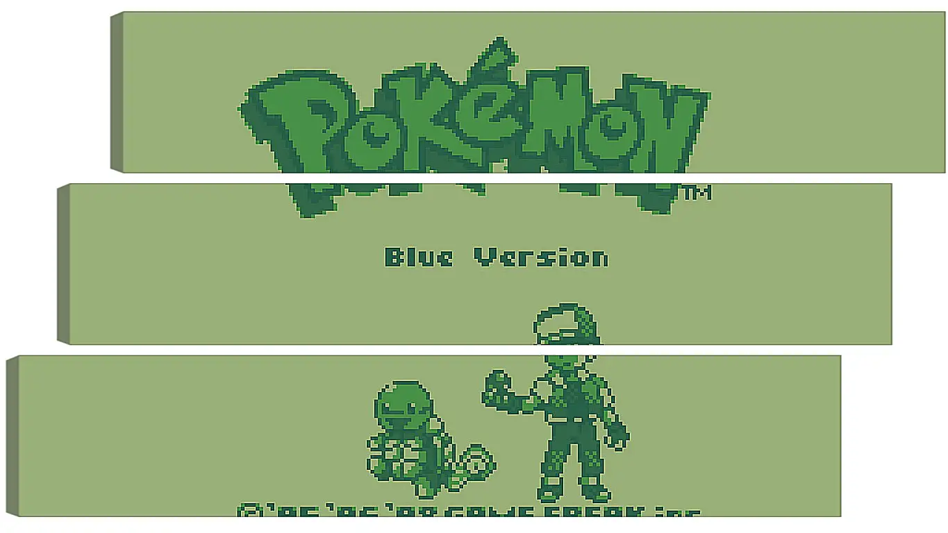 Модульная картина - Pokemon Blue Version
