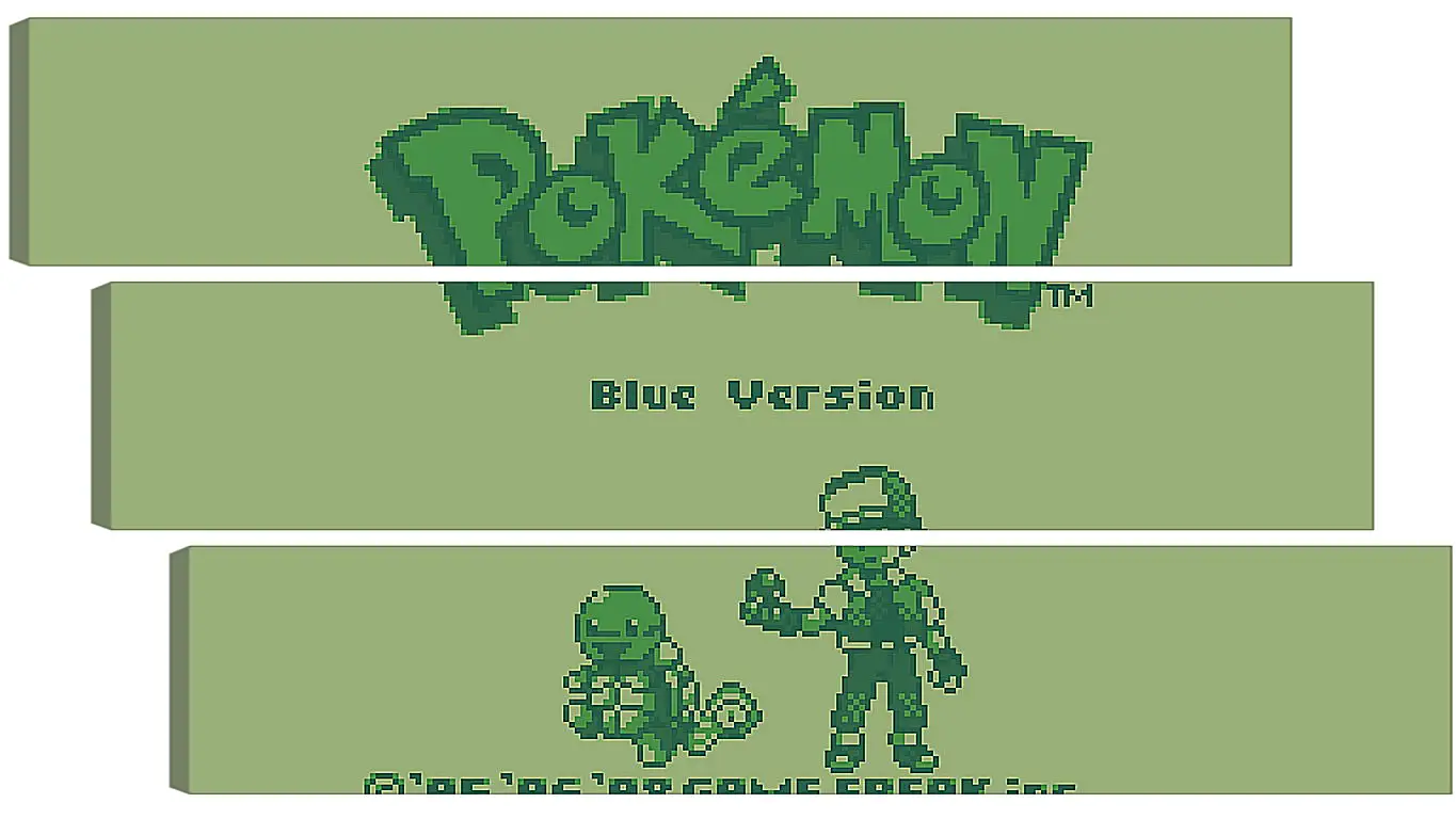 Модульная картина - Pokemon Blue Version
