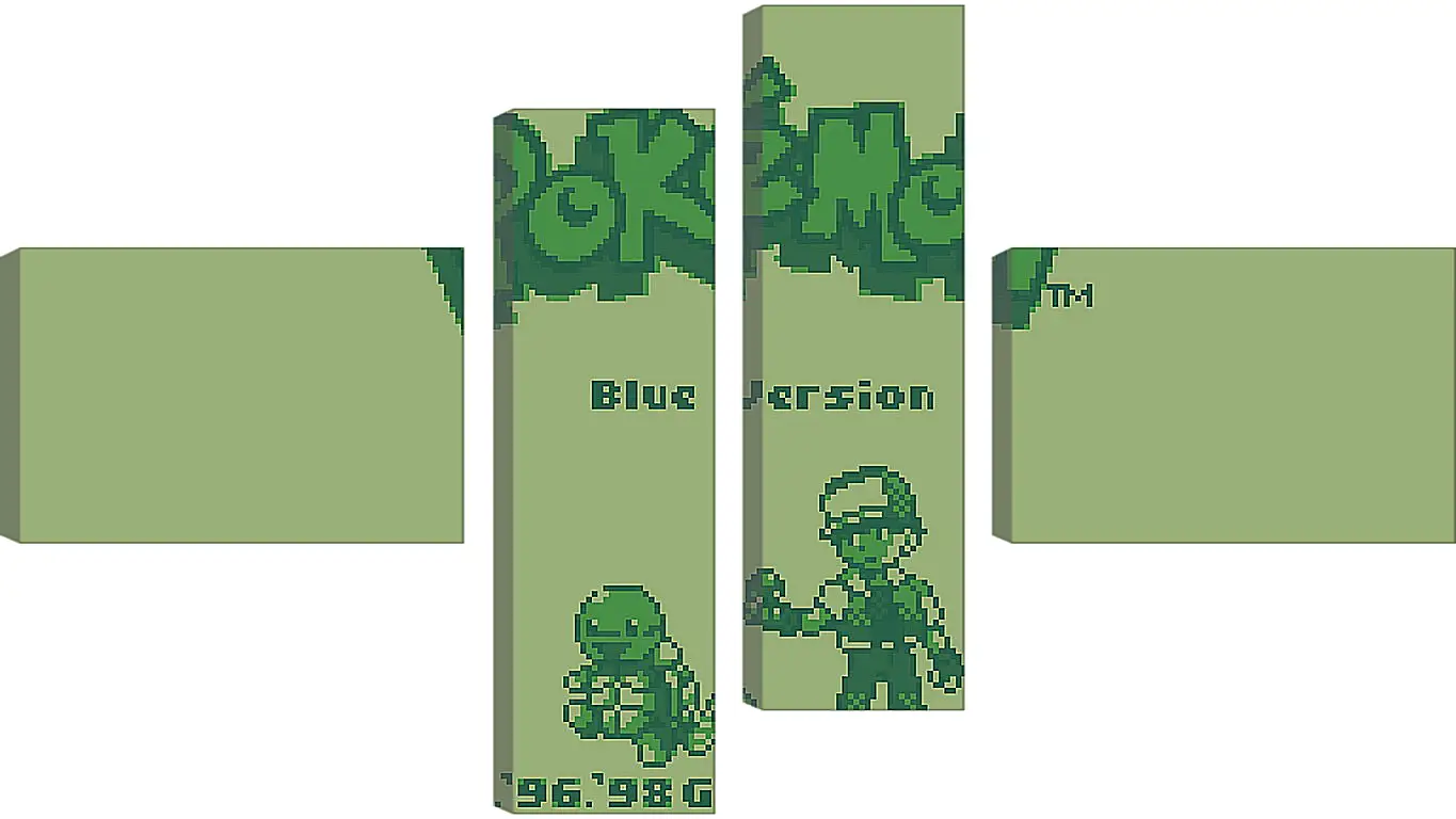 Модульная картина - Pokemon Blue Version
