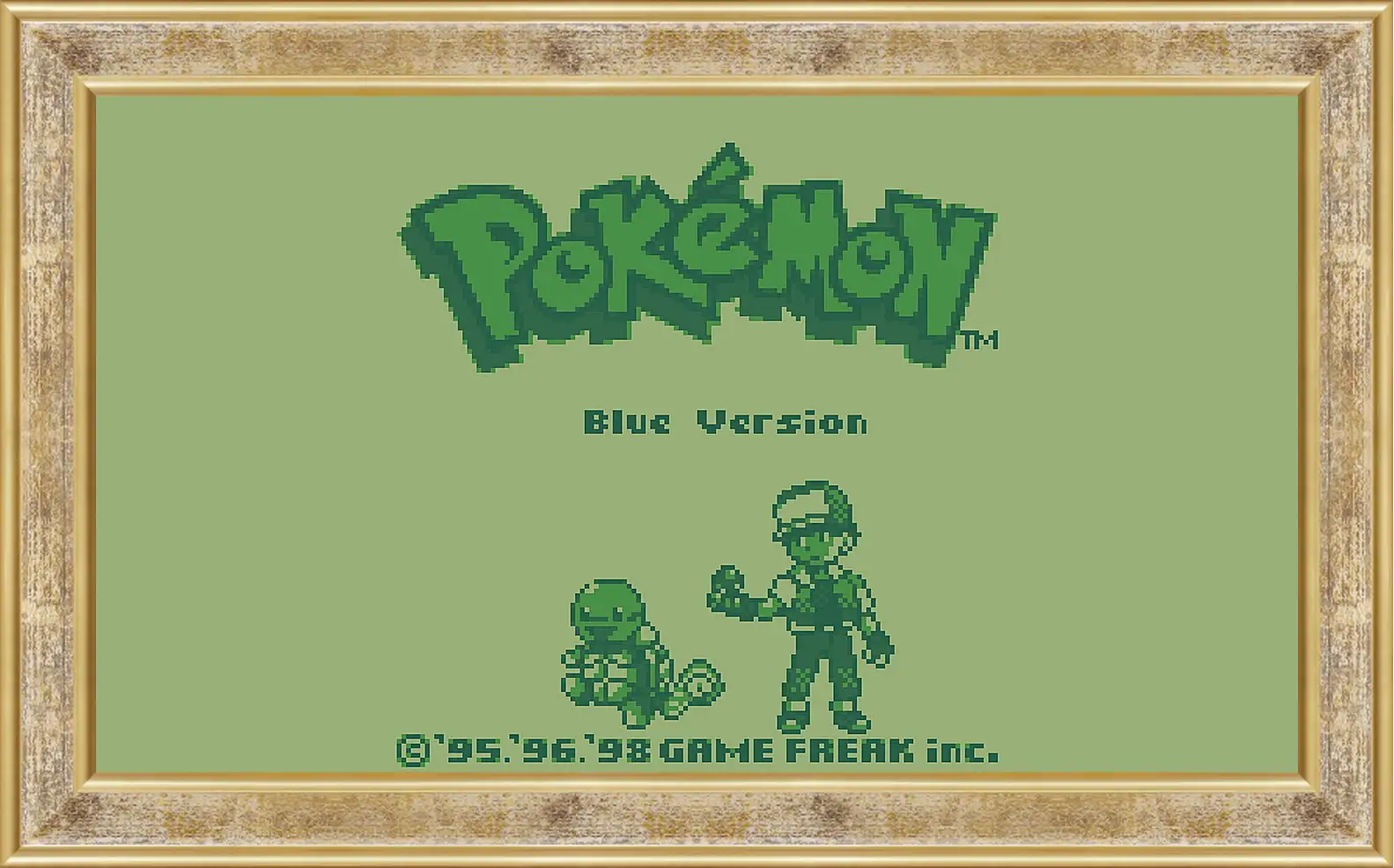 Картина в раме - Pokemon Blue Version
