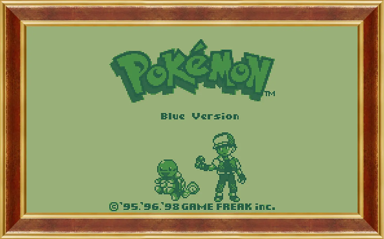 Картина в раме - Pokemon Blue Version
