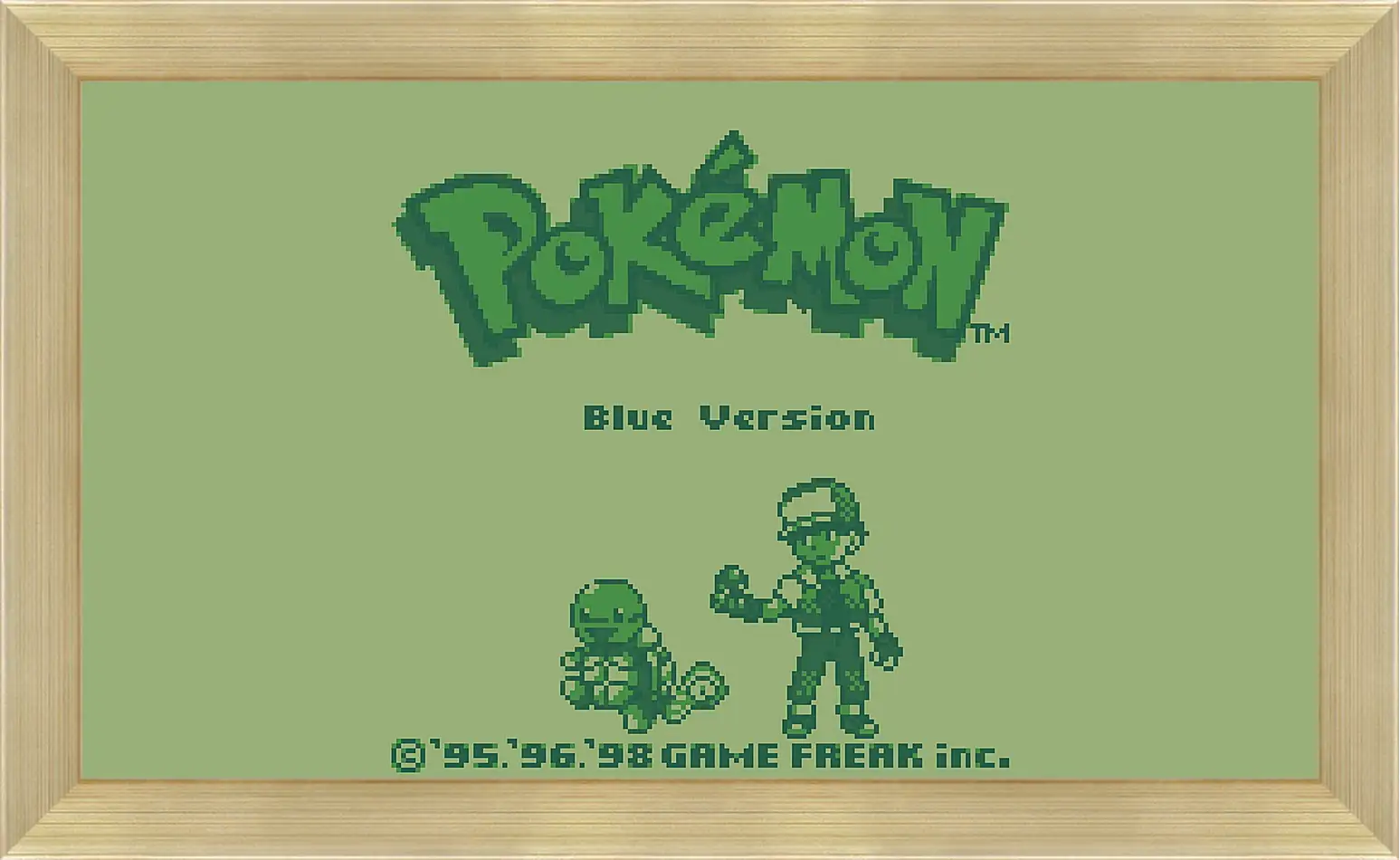 Картина в раме - Pokemon Blue Version
