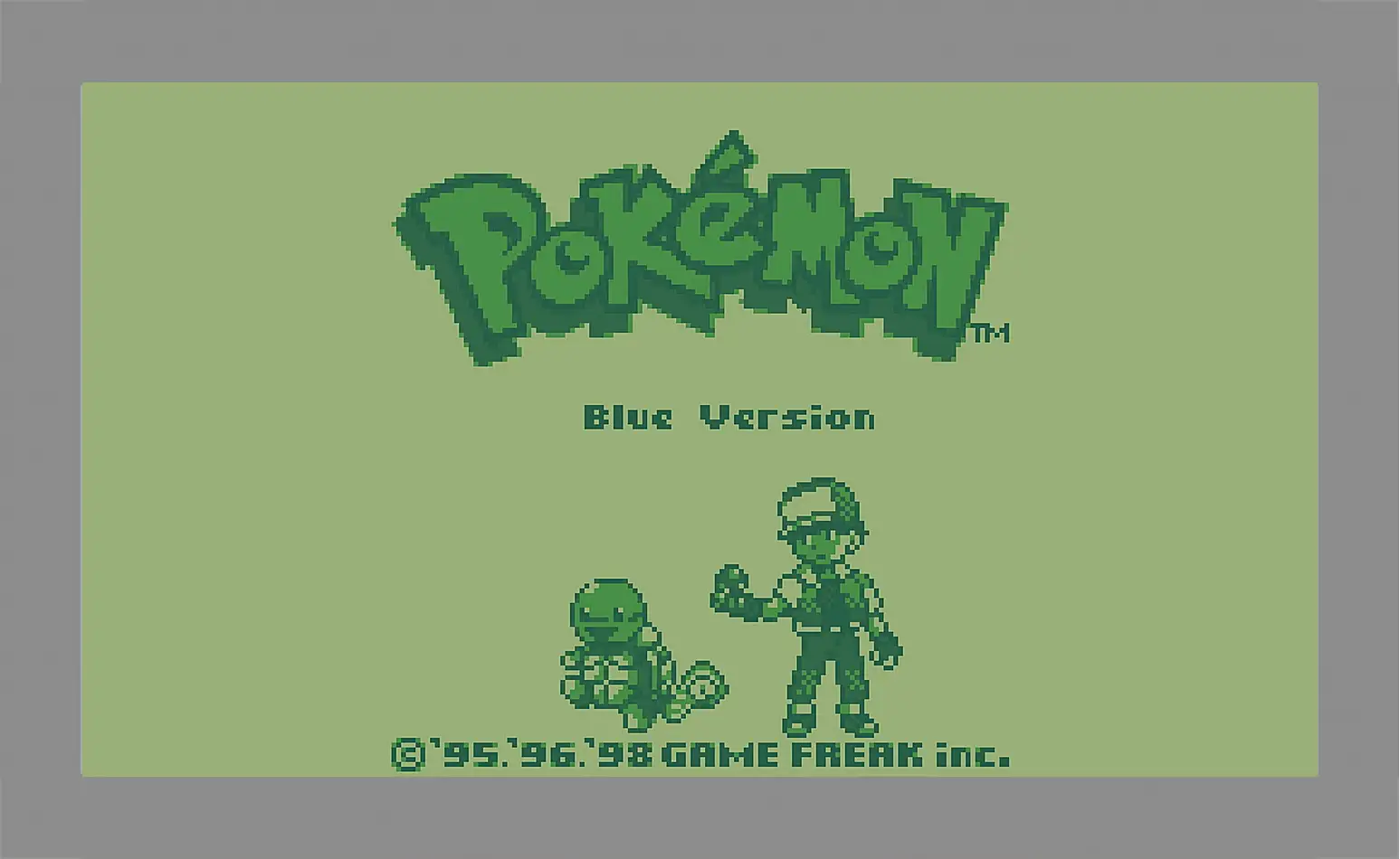 Картина в раме - Pokemon Blue Version
