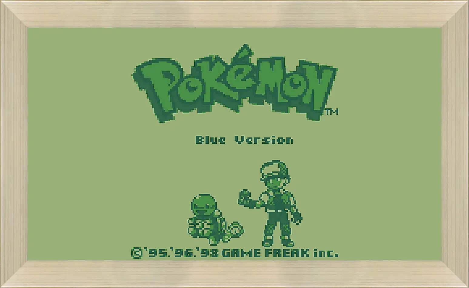 Картина в раме - Pokemon Blue Version
