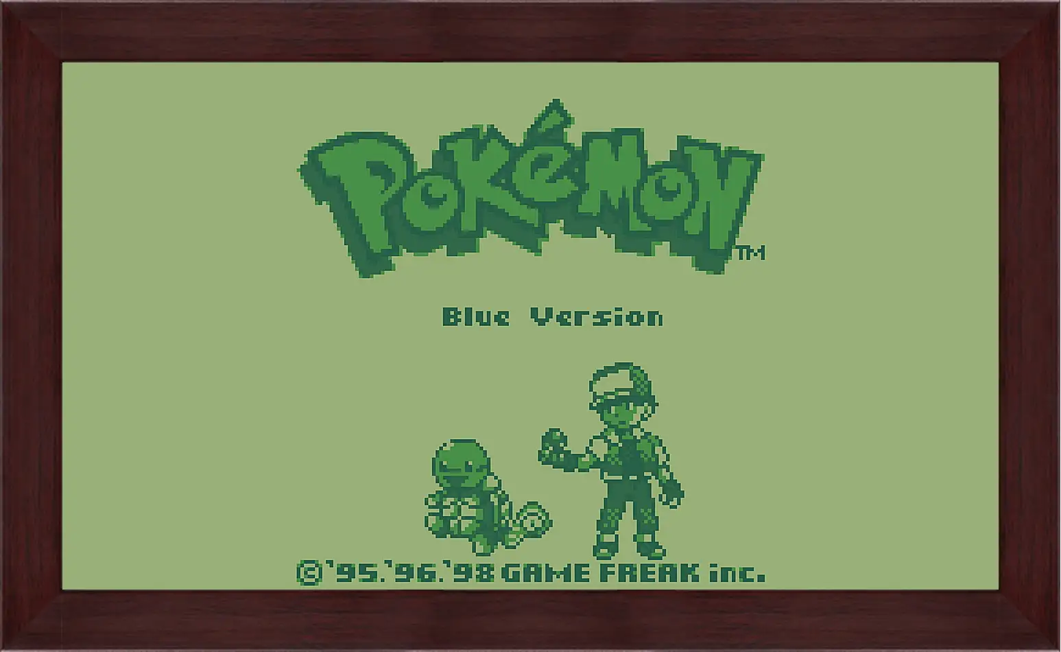 Картина в раме - Pokemon Blue Version
