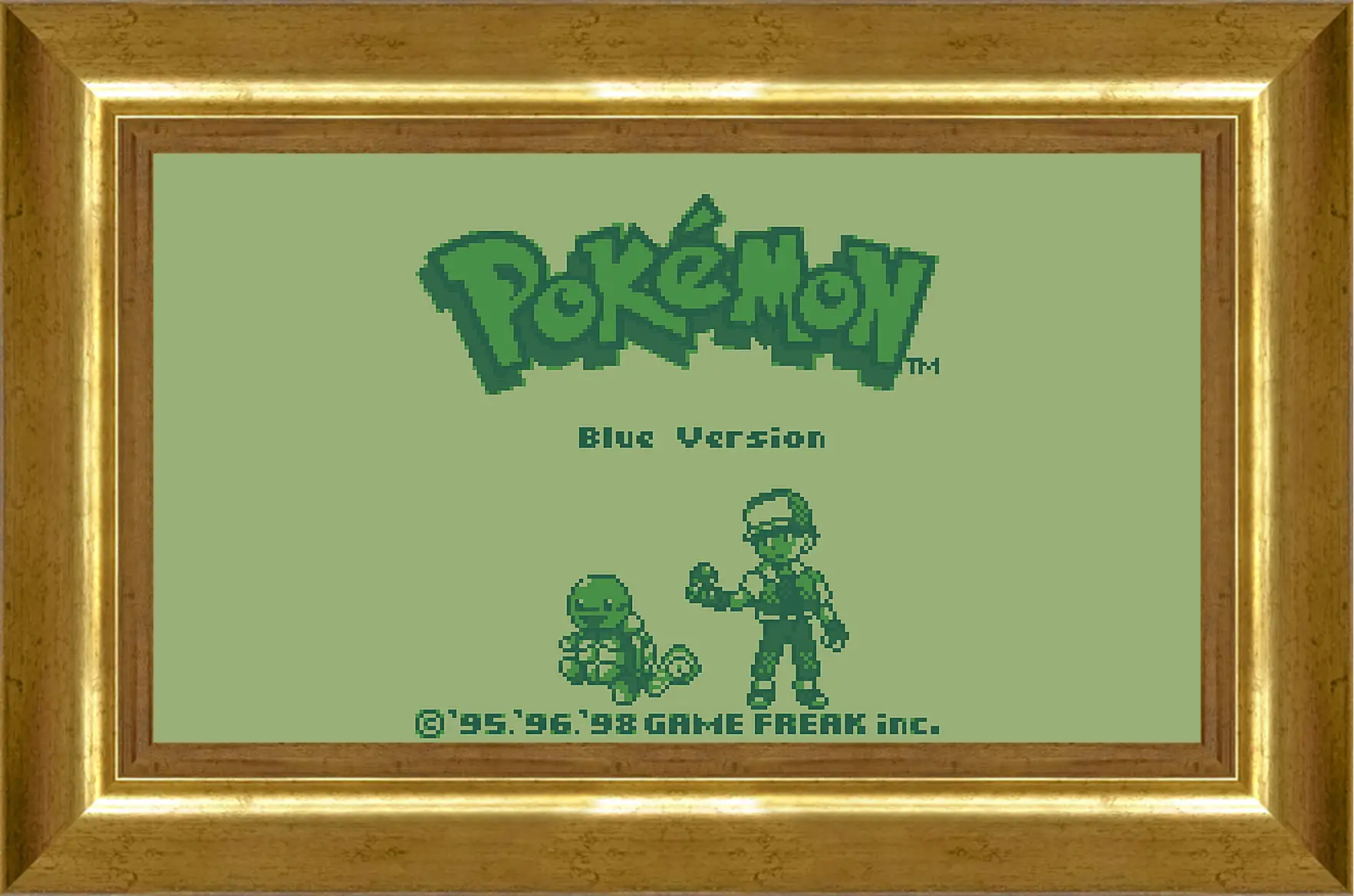 Картина в раме - Pokemon Blue Version
