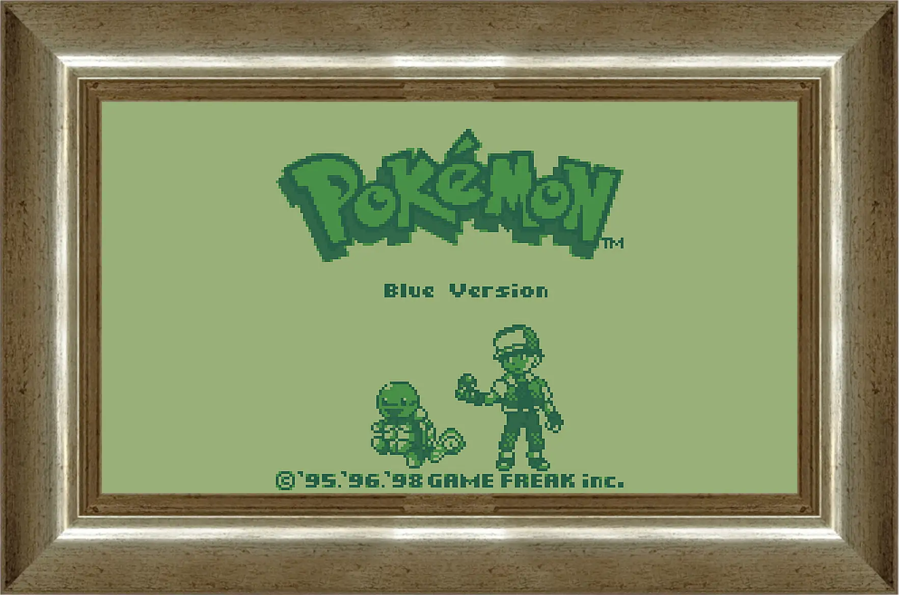 Картина в раме - Pokemon Blue Version
