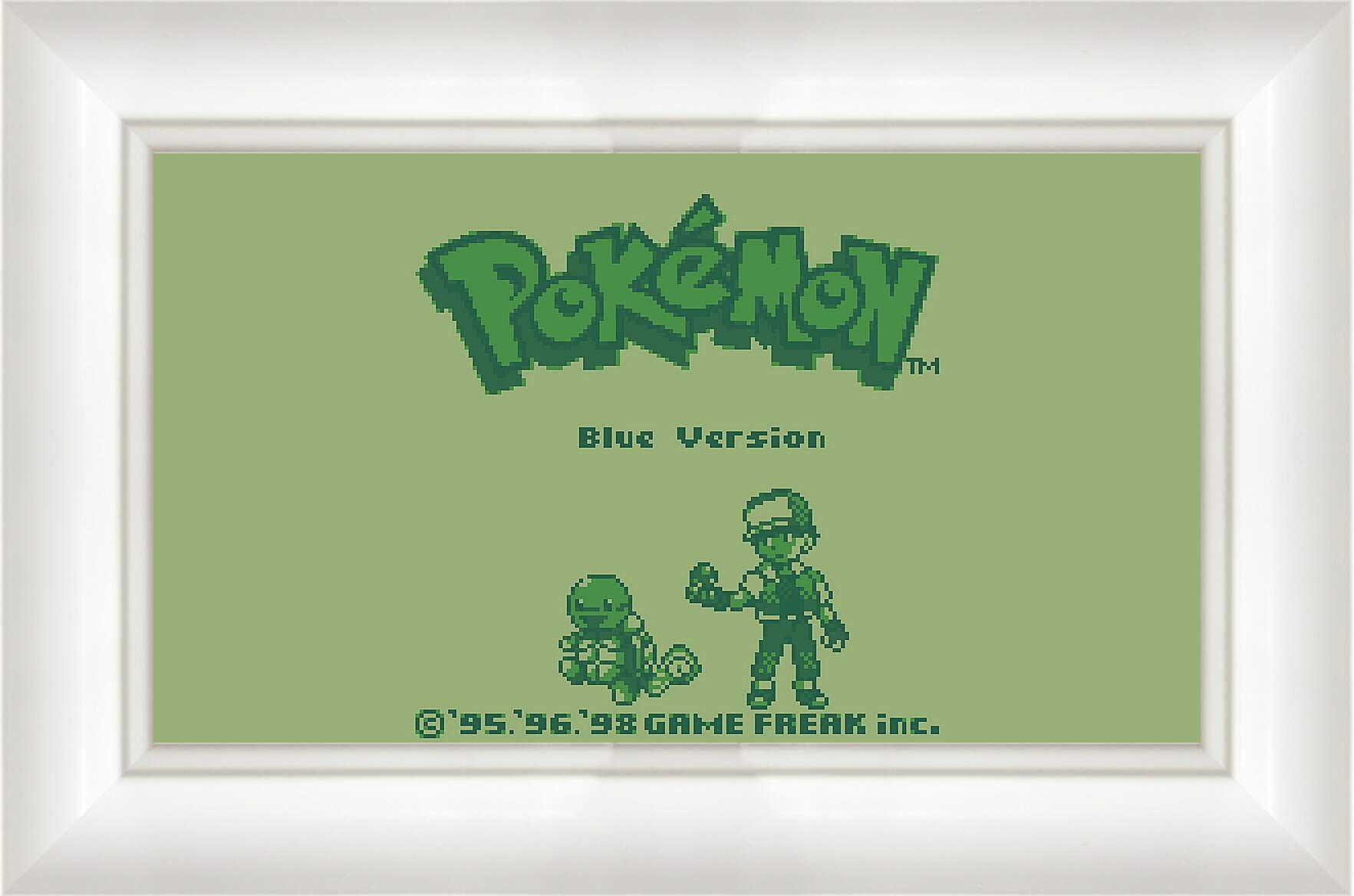 Картина в раме - Pokemon Blue Version

