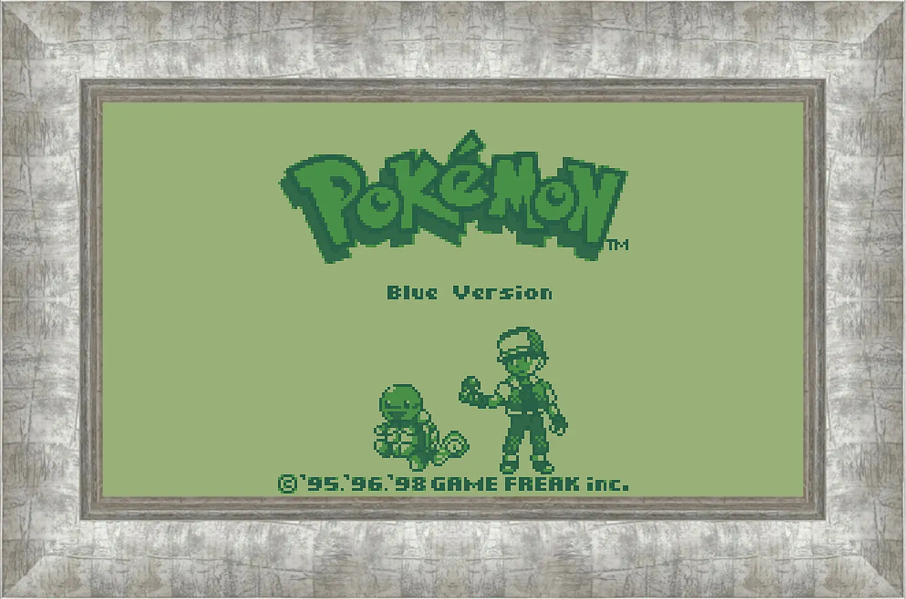 Картина в раме - Pokemon Blue Version
