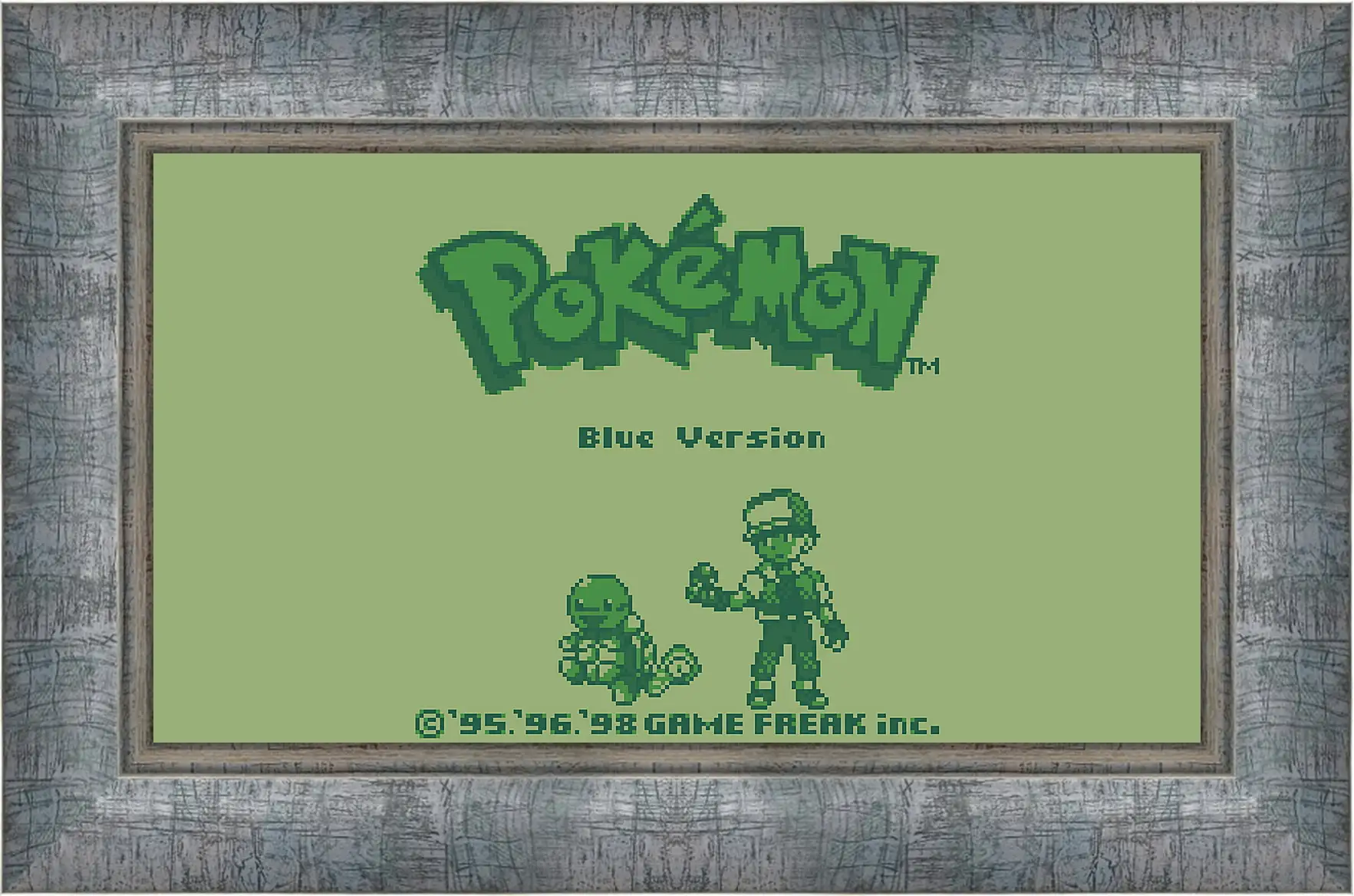 Картина в раме - Pokemon Blue Version
