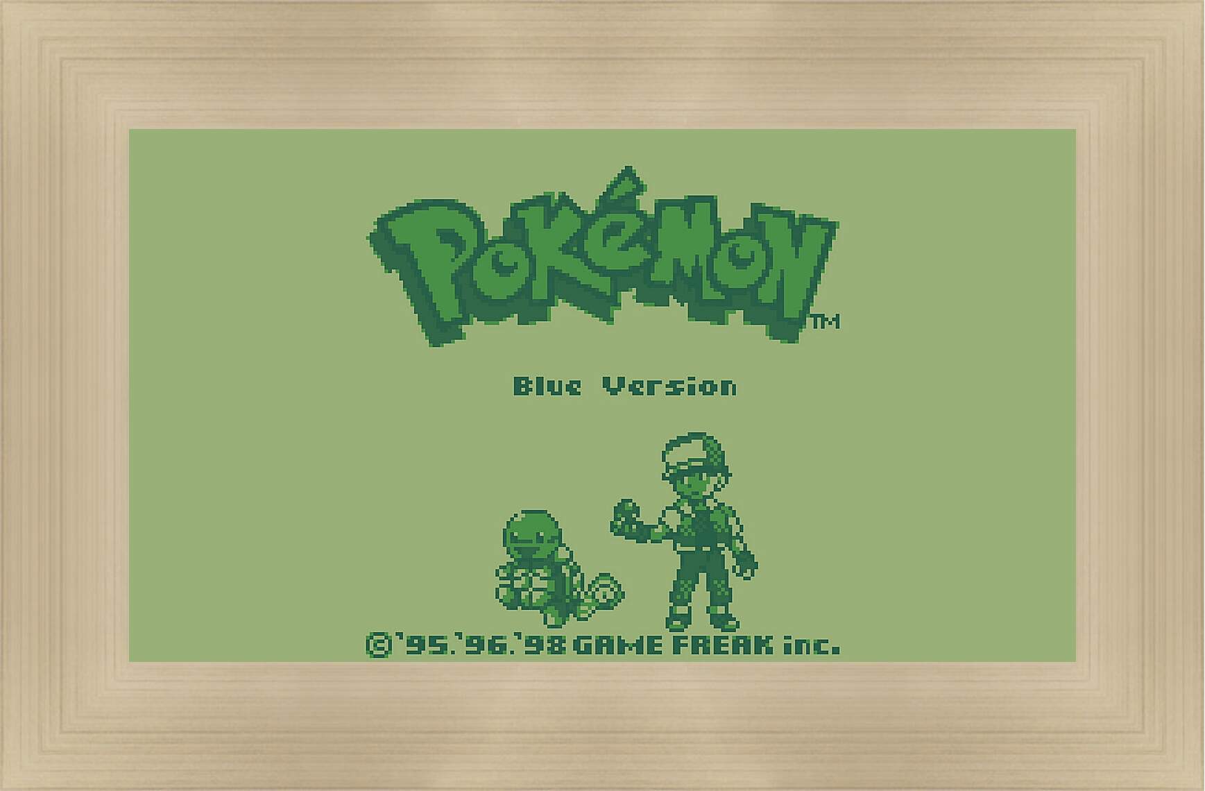 Картина в раме - Pokemon Blue Version
