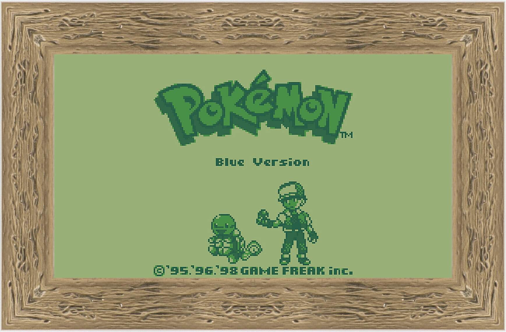 Картина в раме - Pokemon Blue Version
