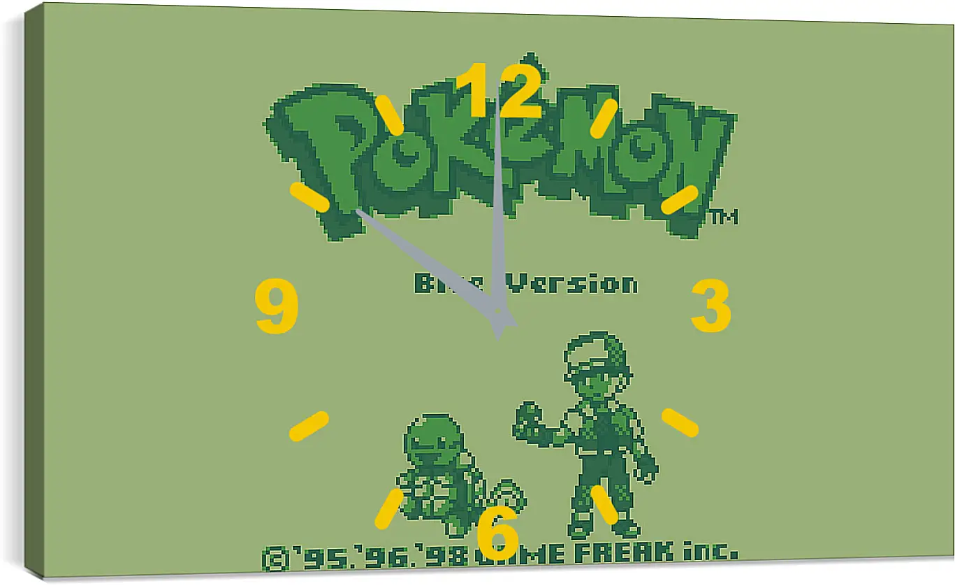 Часы картина - Pokemon Blue Version
