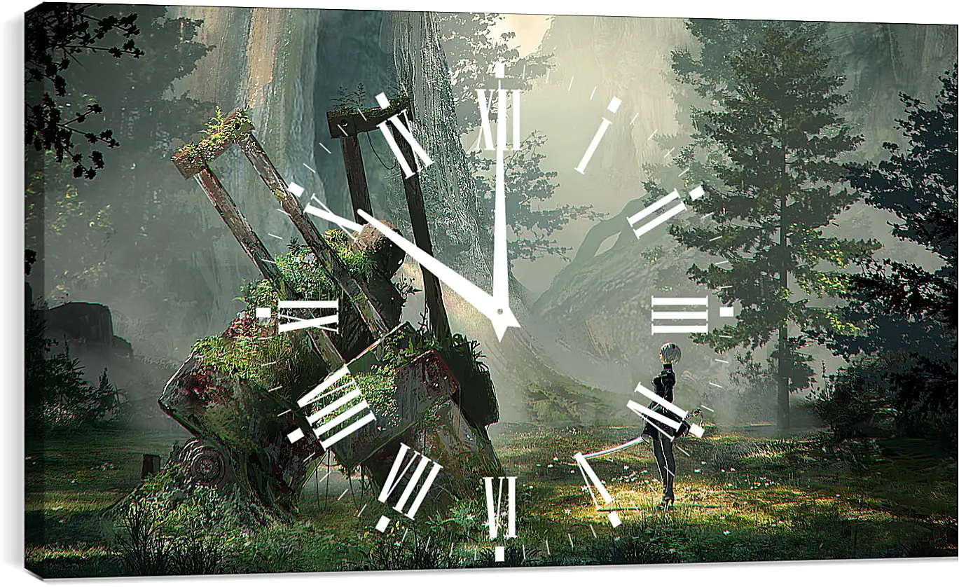 Часы картина - NieR: Automata
