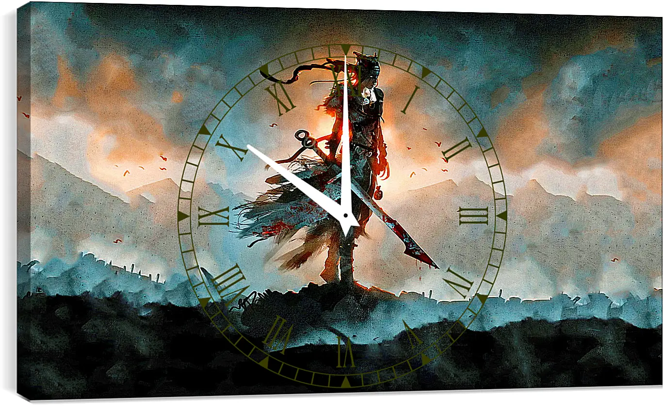 Часы картина - Hellblade
