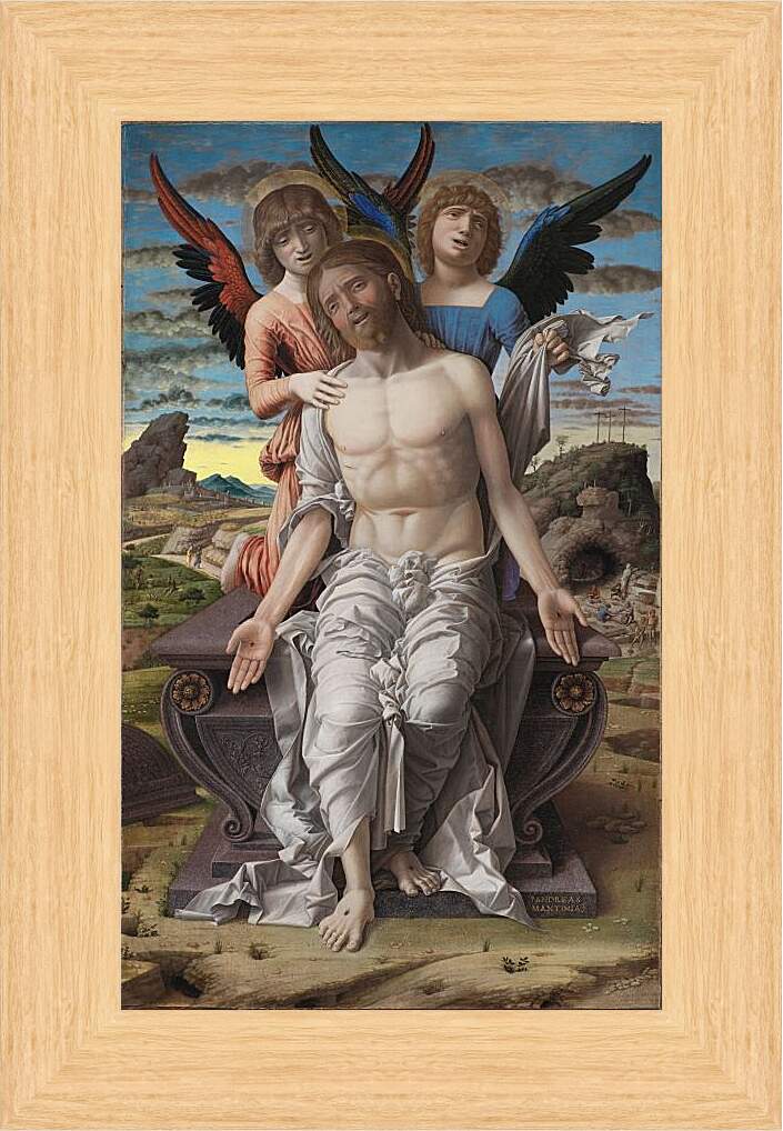 Картина в раме - Христос — страдающий спаситель. Андреа Мантенья
