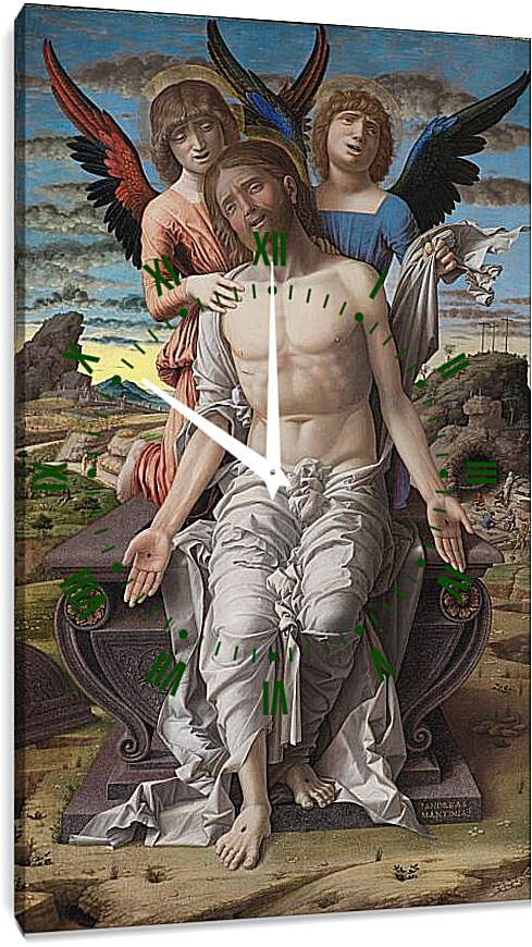 Часы картина - Христос — страдающий спаситель. Андреа Мантенья