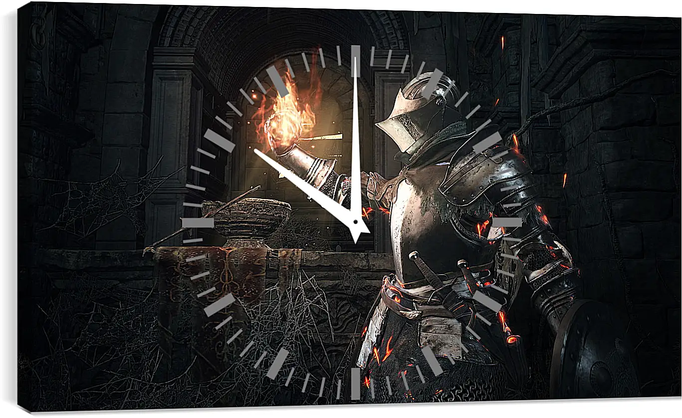 Часы картина - Dark Souls III
