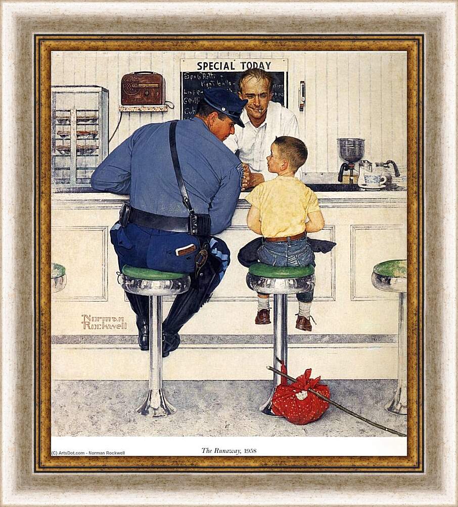 Norman rockwell lana. Норман Роквелл полицейский. Норман Роквелл девочка с фингалом. Родители+ Нормана Роквелла. Американский художник Норман Роквелл беглец.