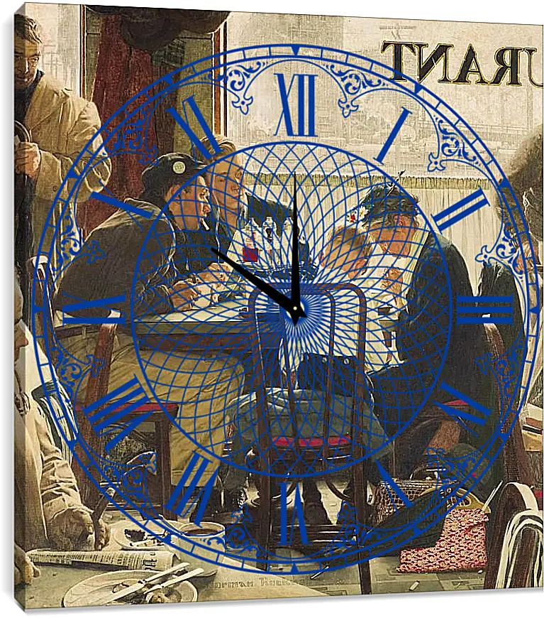 Часы картина - Застольная молитва. Норман Роквелл