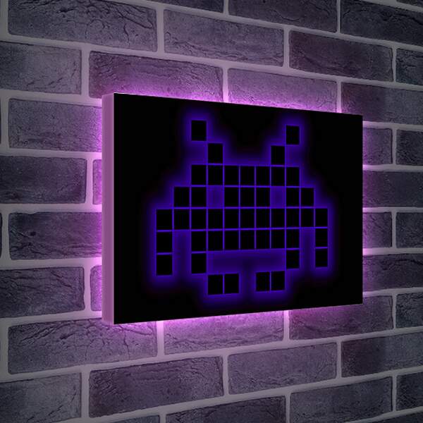 Лайтбокс световая панель - Space Invaders
