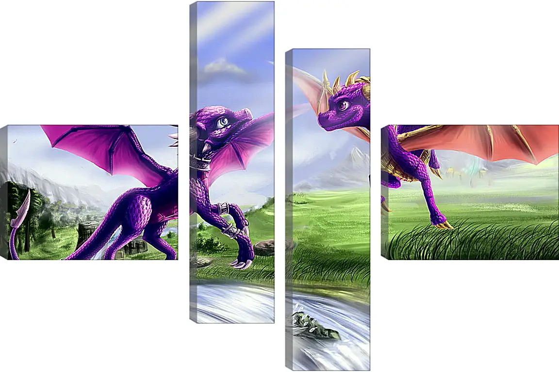 Модульная картина - Spyro The Dragon
