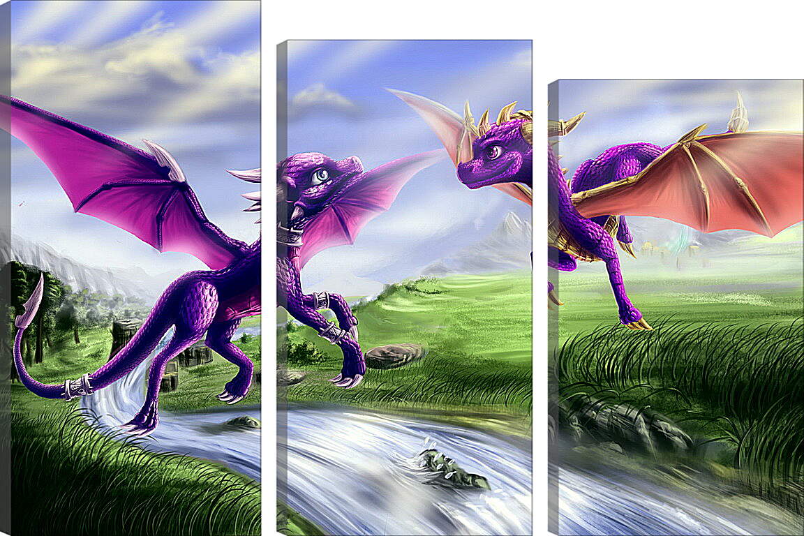 Модульная картина - Spyro The Dragon
