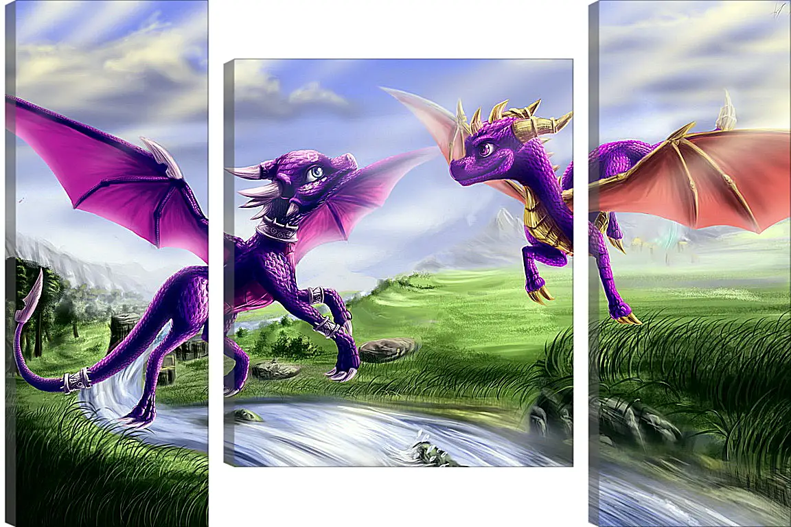 Модульная картина - Spyro The Dragon
