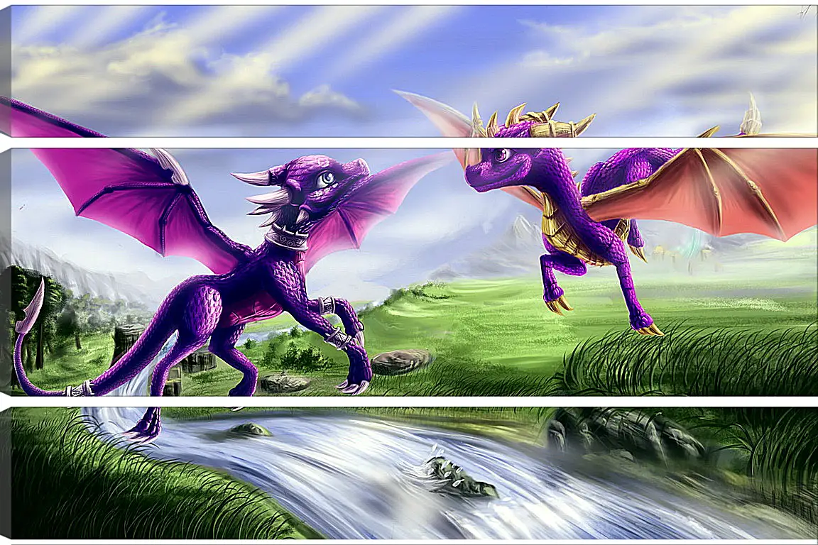 Модульная картина - Spyro The Dragon
