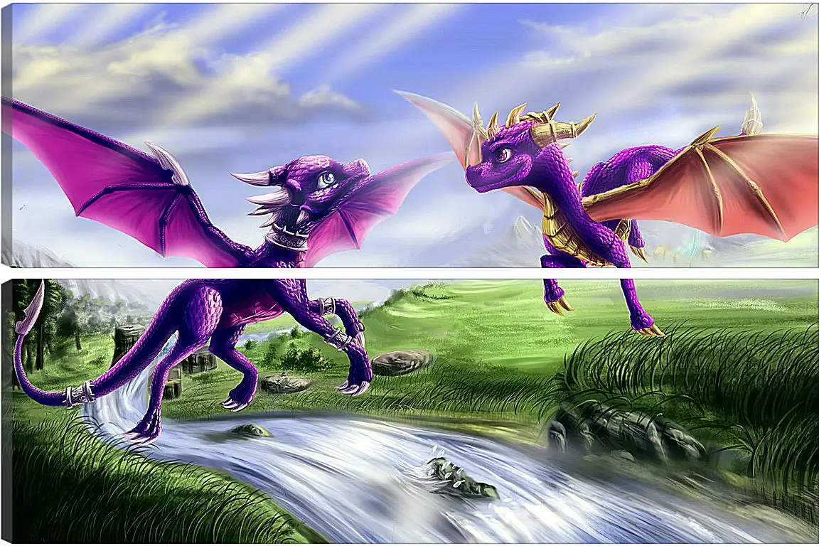 Модульная картина - Spyro The Dragon
