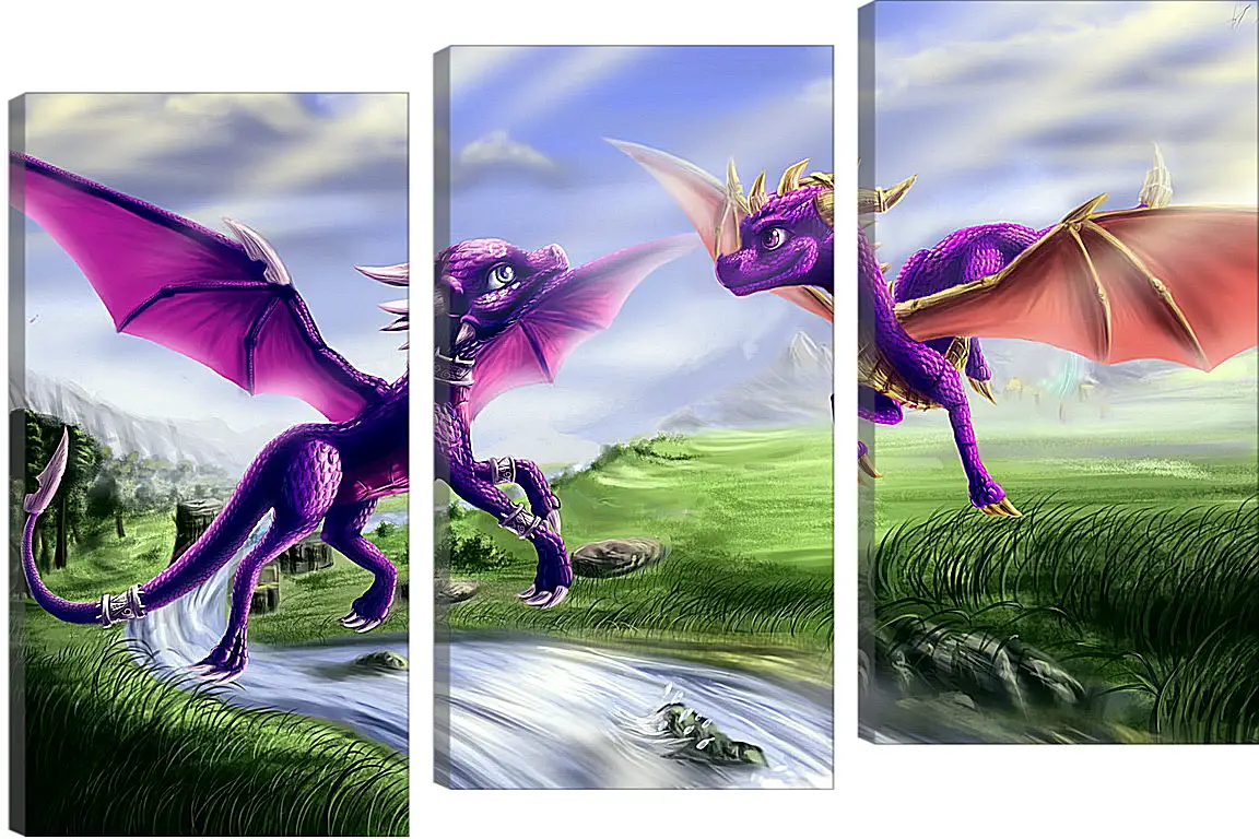 Модульная картина - Spyro The Dragon
