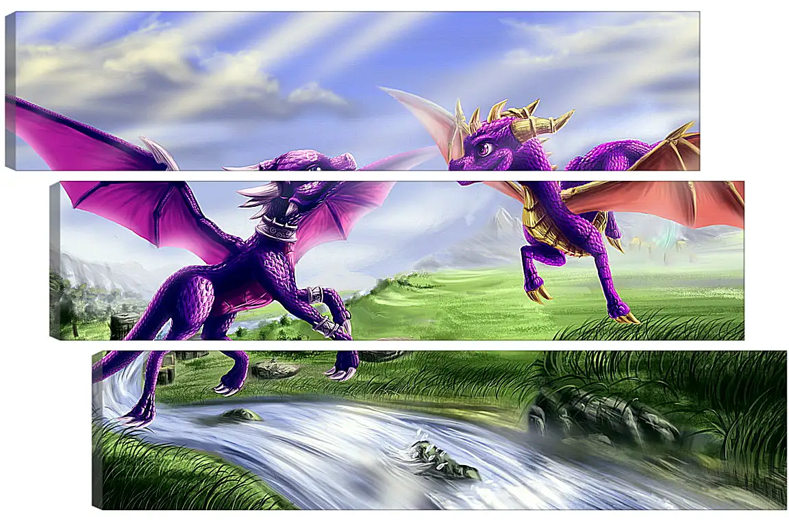 Модульная картина - Spyro The Dragon
